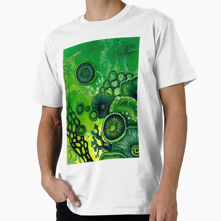 Green Mushroom World by DanjaArt