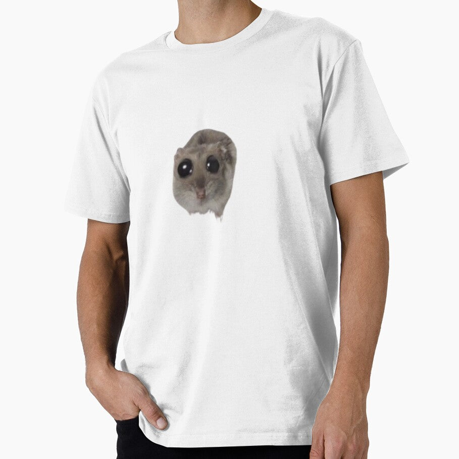 Meme hamster on t-shirt Sticker with meme hamster by IUKRAINIANI