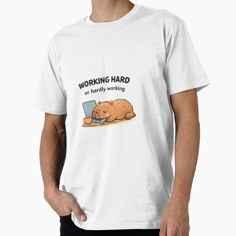 Working Hard - or Hardly Working Capybara by PopArt Graphics