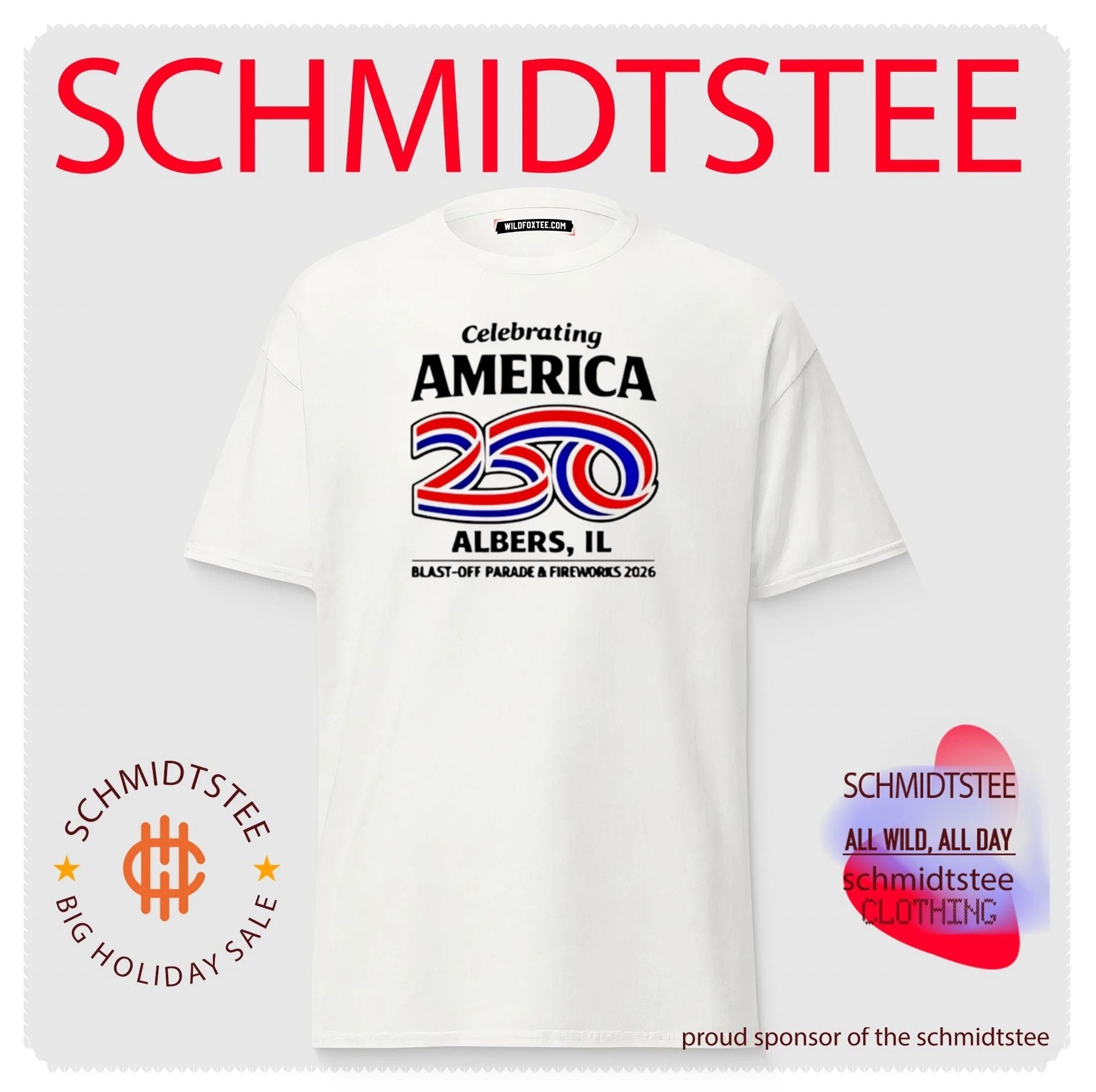 Celebrating America 250 Albers IL Blast-Off Parade and Fireworks 2026 shirt