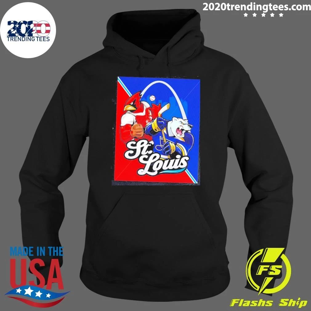 St Louis Sports City Teams Mascot Collage Shirt