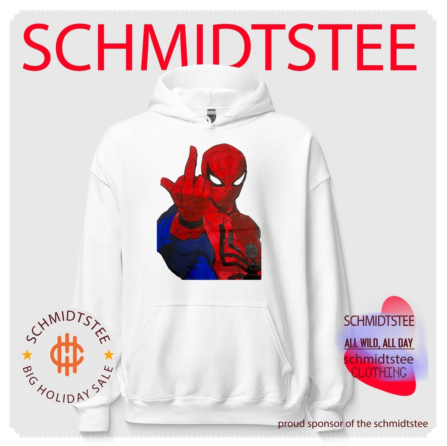 Spider-Man Middle Finger Gesture shirt