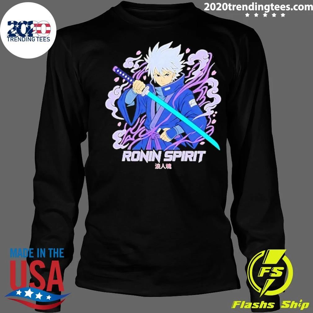 Ronin Spirit Anime Samurai Warrior Katana Shirt