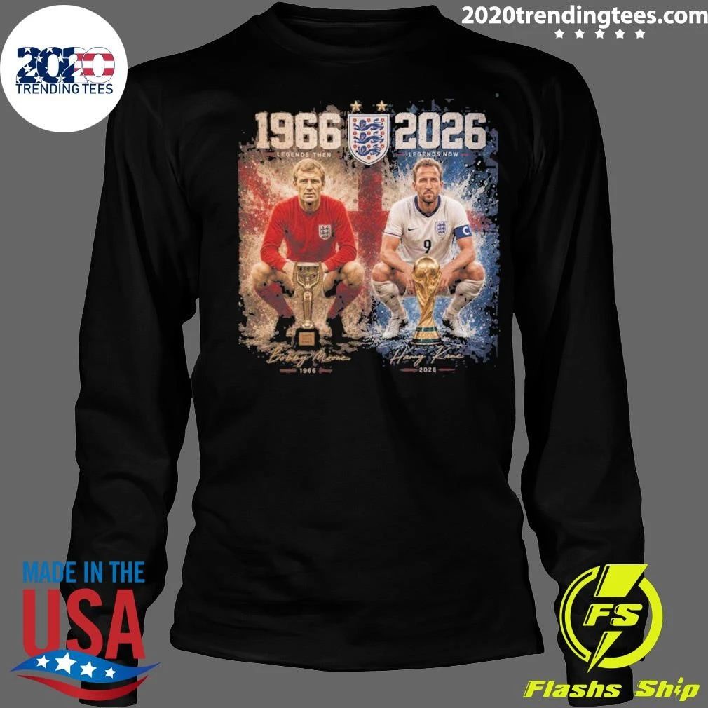 Bobby Moore and Harry Kane 1966-2026 England World Cup Legacy Shirt
