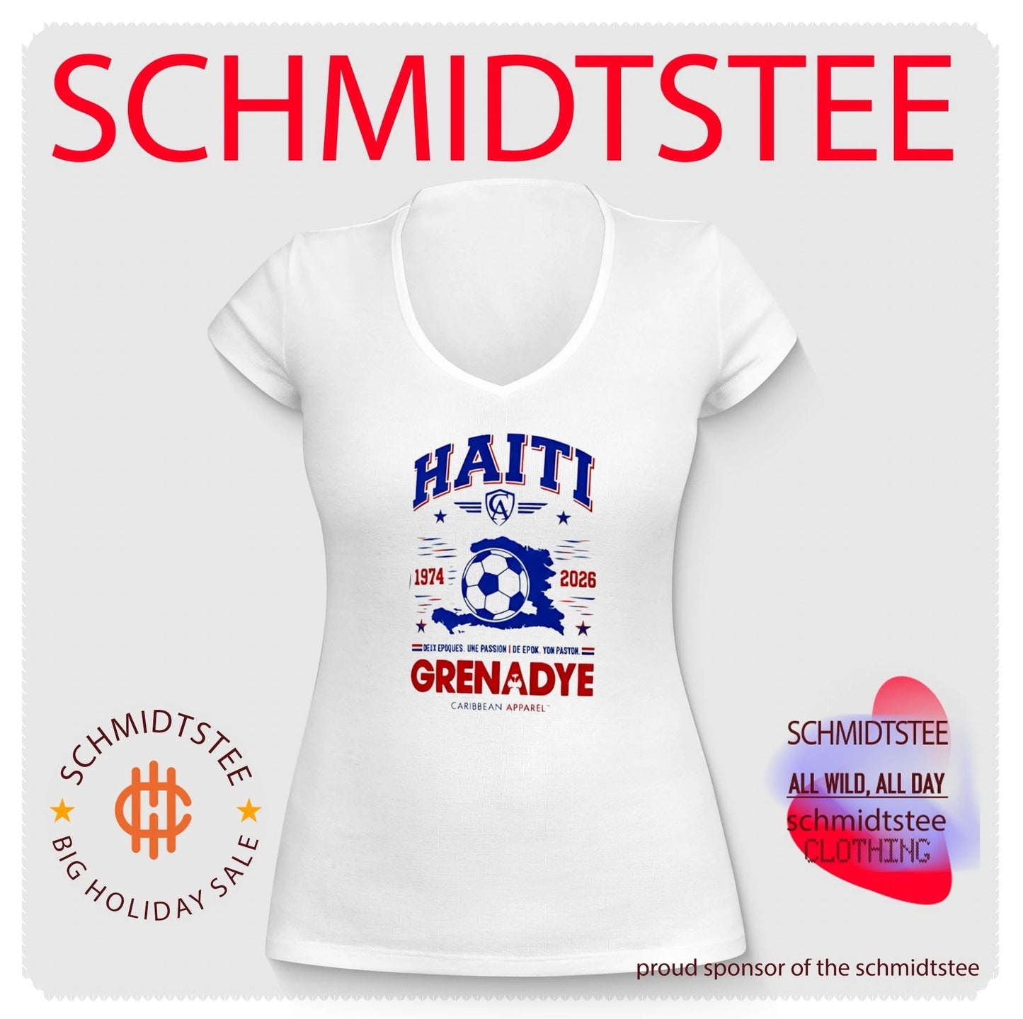 Haiti 1974 to 2026 Grenadye Caribbean Apparel shirt