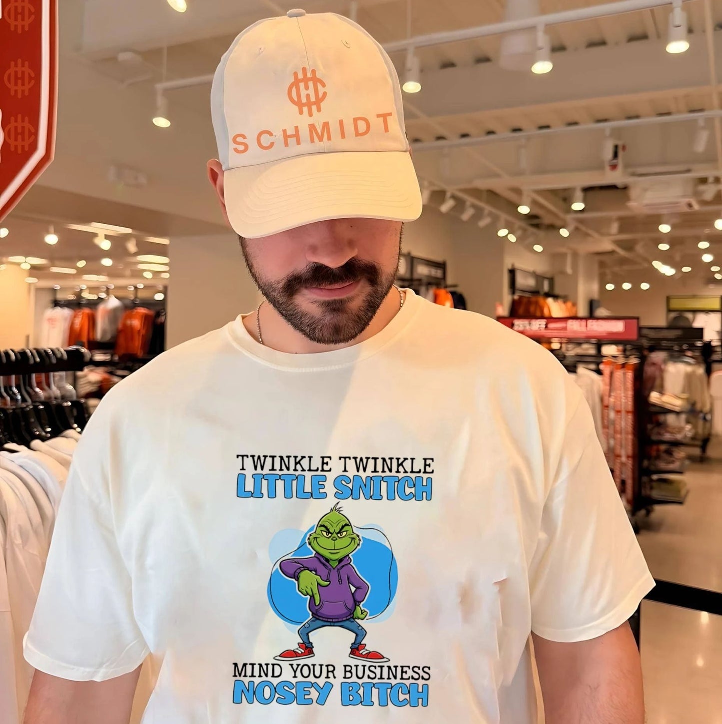 Grinch twinkle twinkle little snitch mind your business nosey bitch shirt