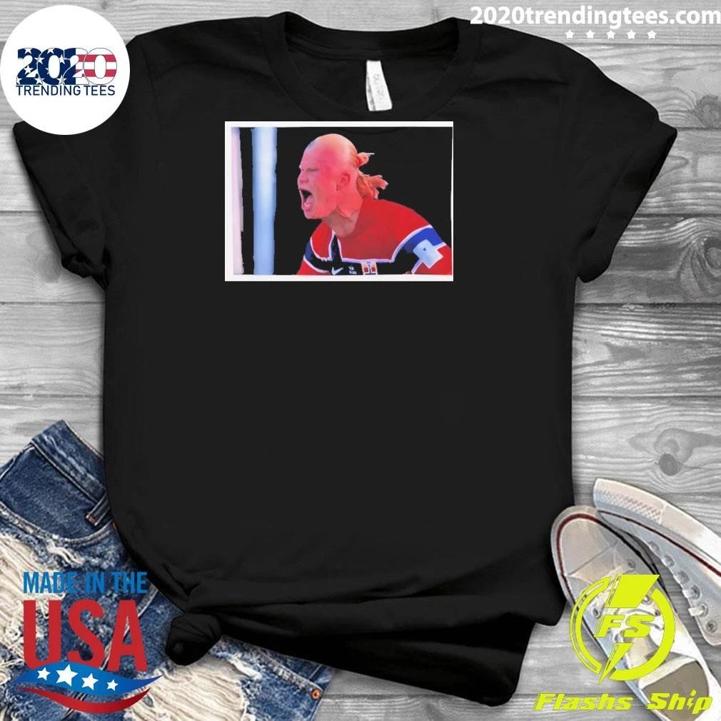 Erling Haaland Striker Norway Soccer World Cup 2026 Photo Shirt