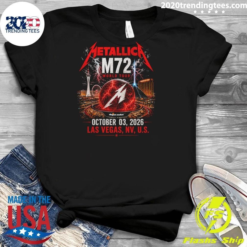 Metallica M72 World Tour October 03, 2026 Las Vegas, NV, U.S. Shirt
