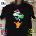 Shaka Hand Smoking Tropical Island Wave Shirt