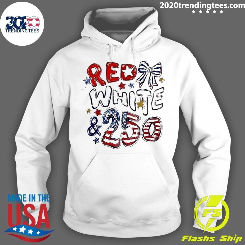 Red White & Blue 250 USA 4th Of July Shirt