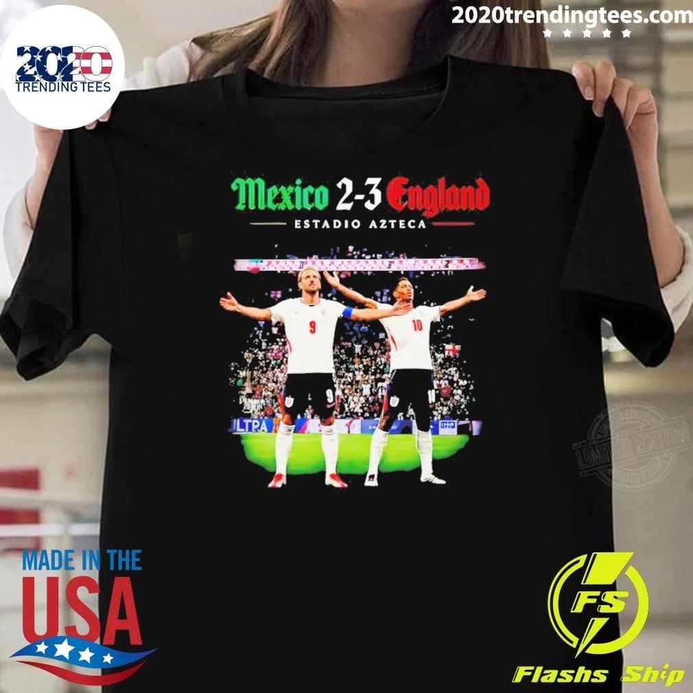 Harry Kane Jude Bellingham England Soccer Mexico 3-2 World Cup Win 2026 Shirt