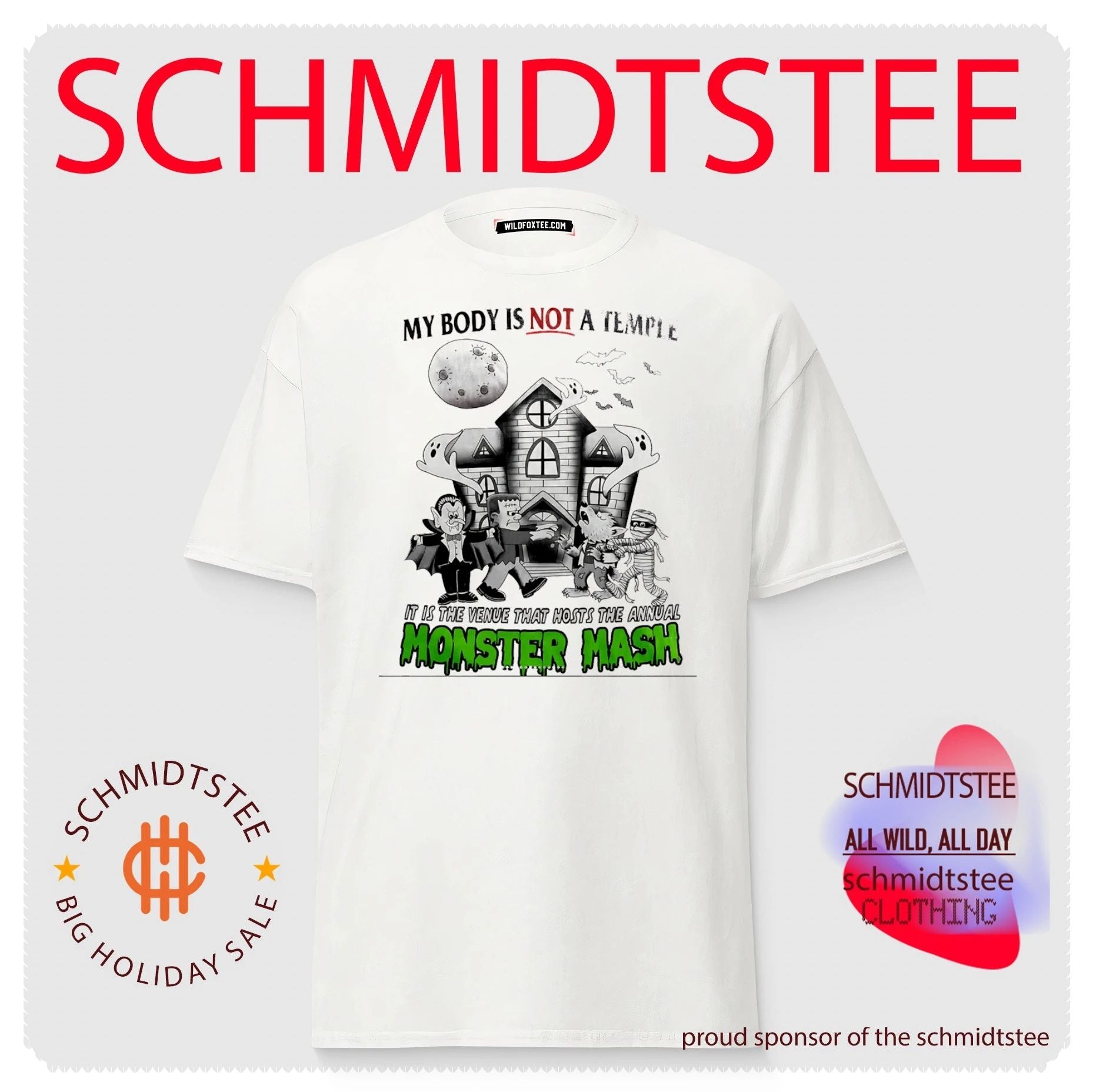 My Body Is Not a Temple Monster Mash Halloween Party shirt