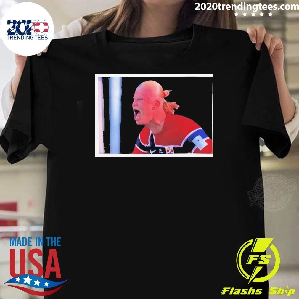 Erling Haaland Striker Norway Soccer World Cup 2026 Photo Shirt