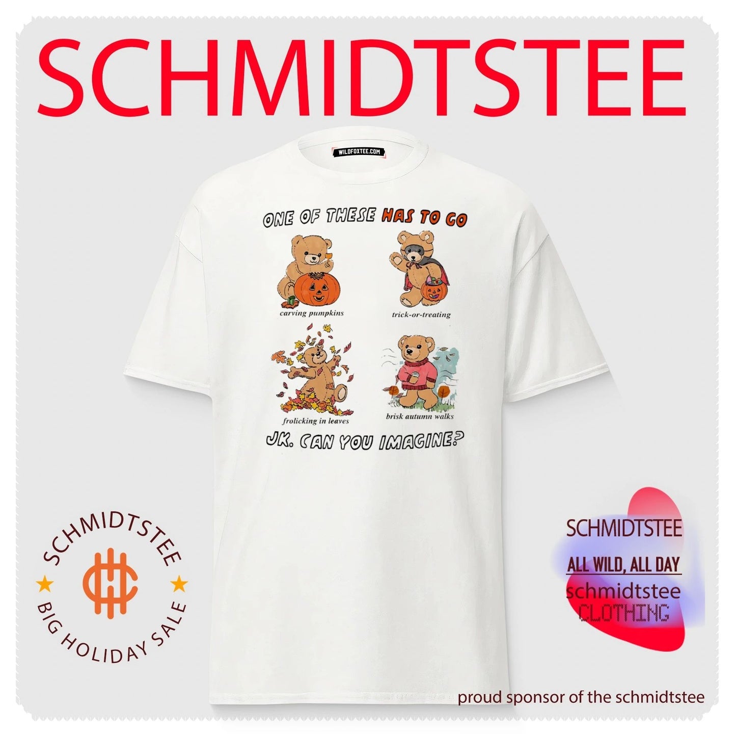 Teddy Bear Autumn Activities One of These Has to Go shirt