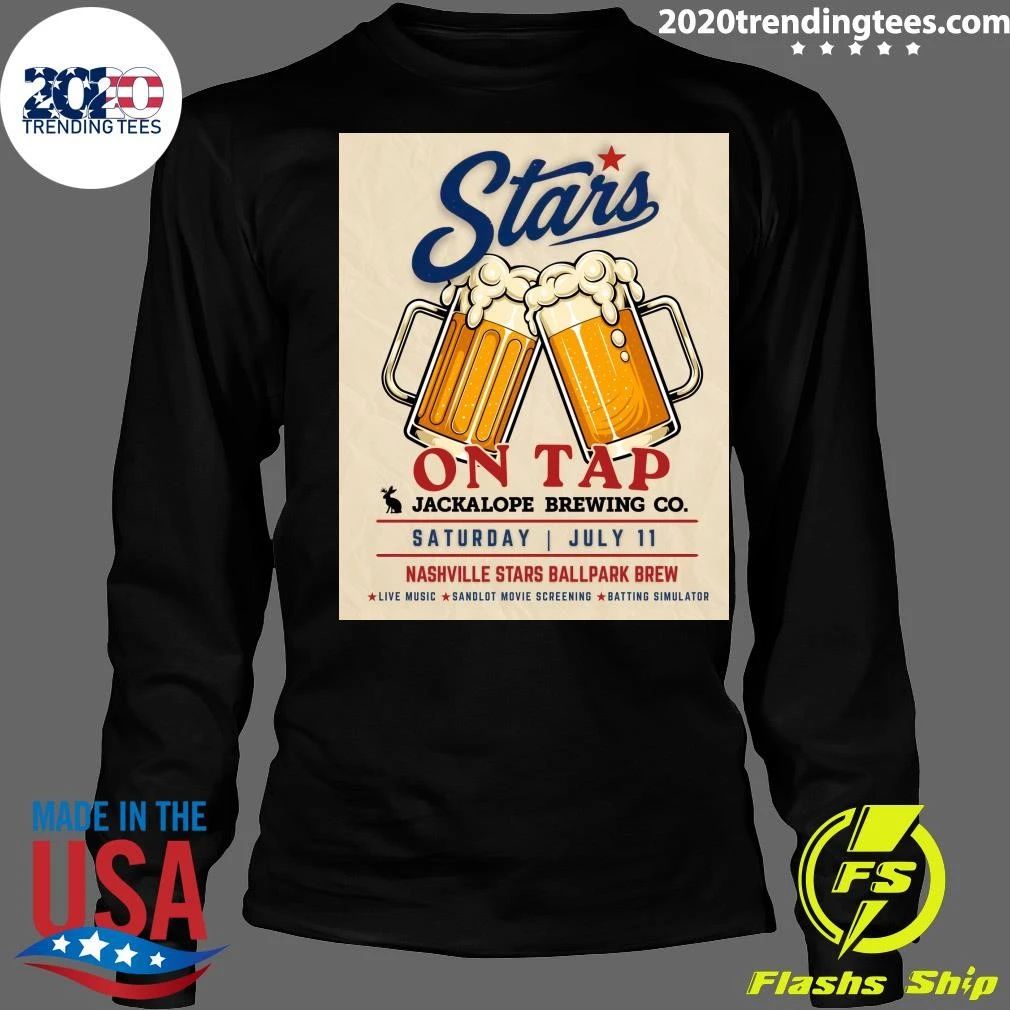 Stars On Tap Jackalope Brewing Co. July 11 Nashville Stars Ballpark Brew Shirt