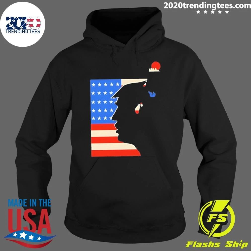 Donald Trump American Flag Silhouette Shirt