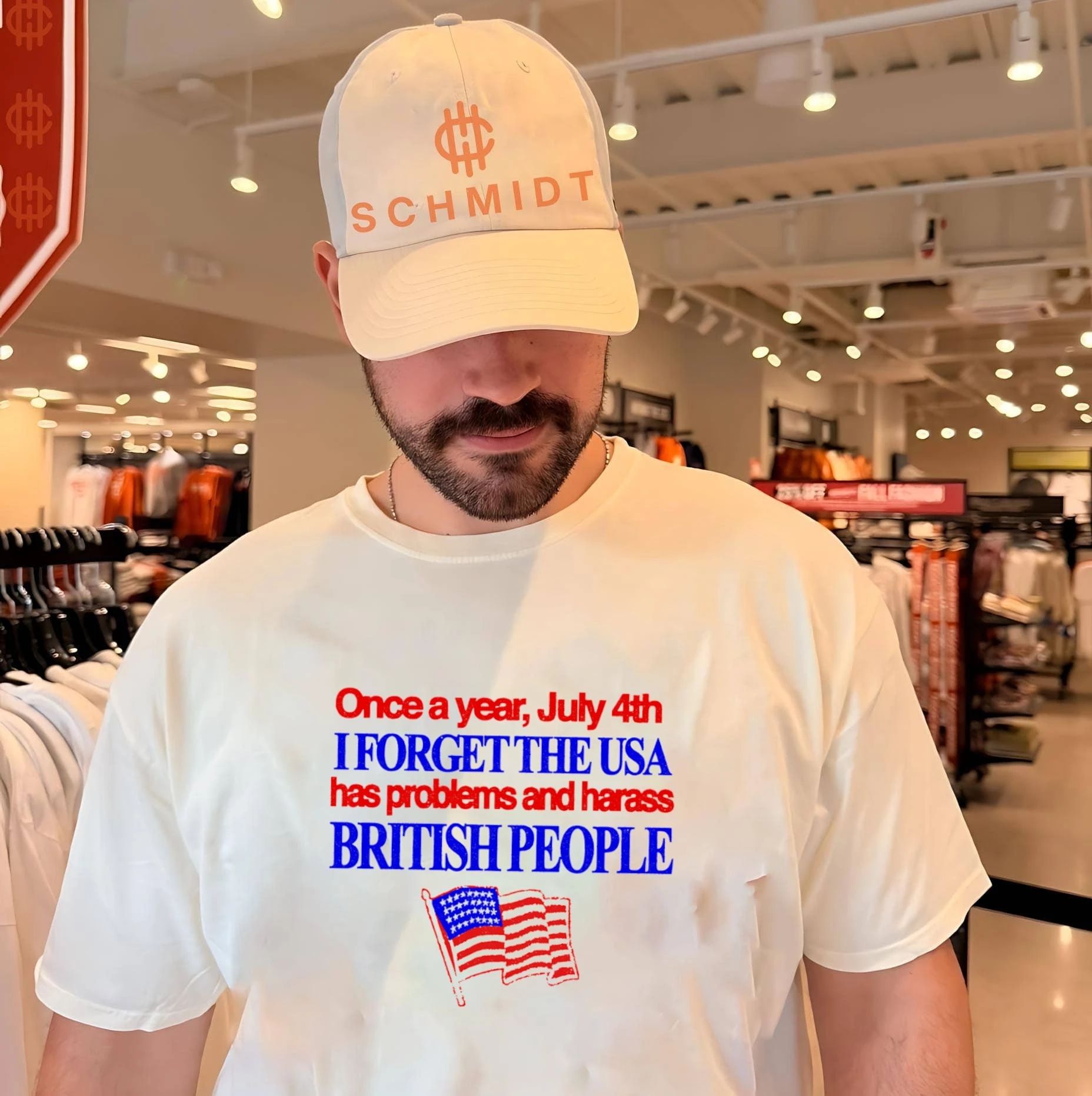 Once a Year July 4th I Forget USA Problems and Harass British People shirt