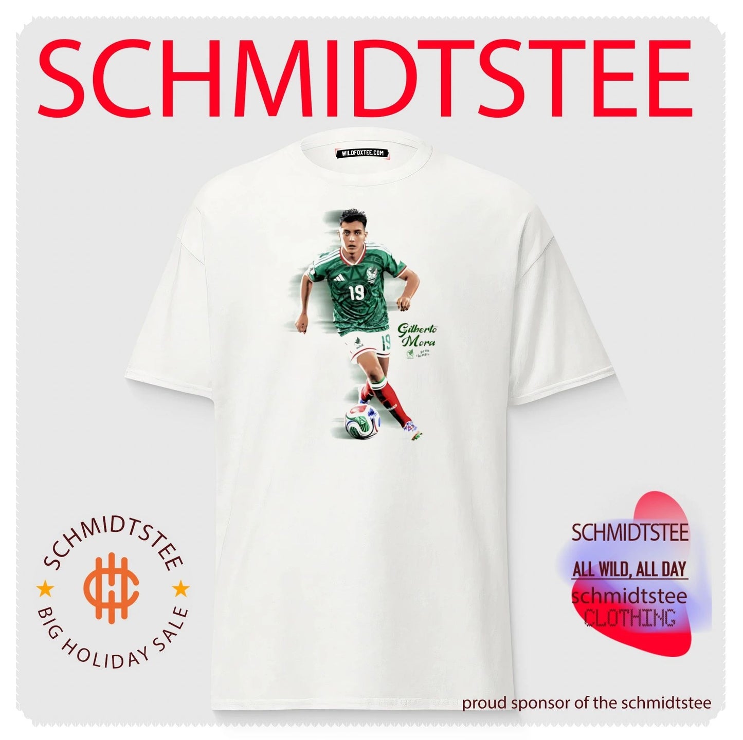 Gilberto Mora Mexico National Team Soccer graphic shirt