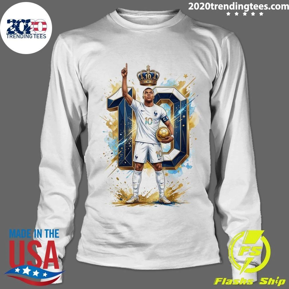 Kylian Mbappe France Football Art Shirt