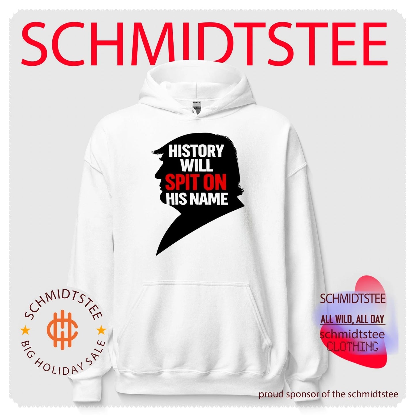 History Will Spit on Donald Trump Name Political Protest shirt