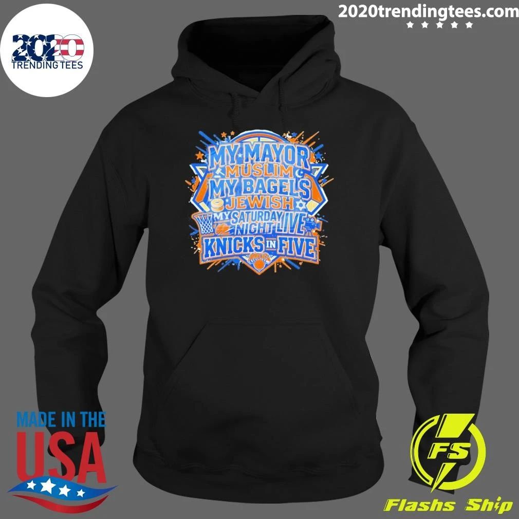 New York City Basketball My Mayor Muslim My Bagels Jewish My Saturday Night Shirt