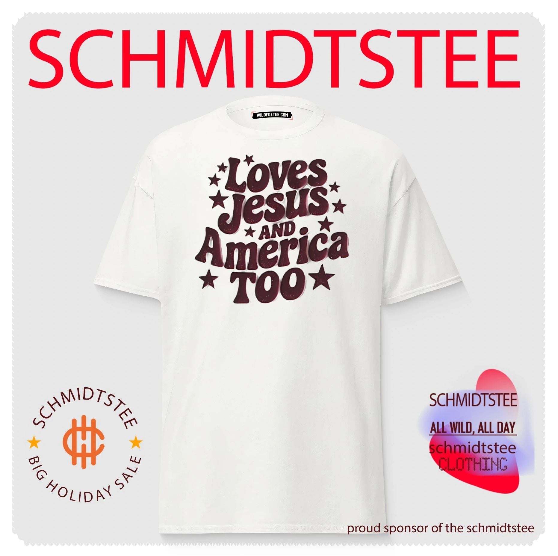 Love Jesus and America too shirt