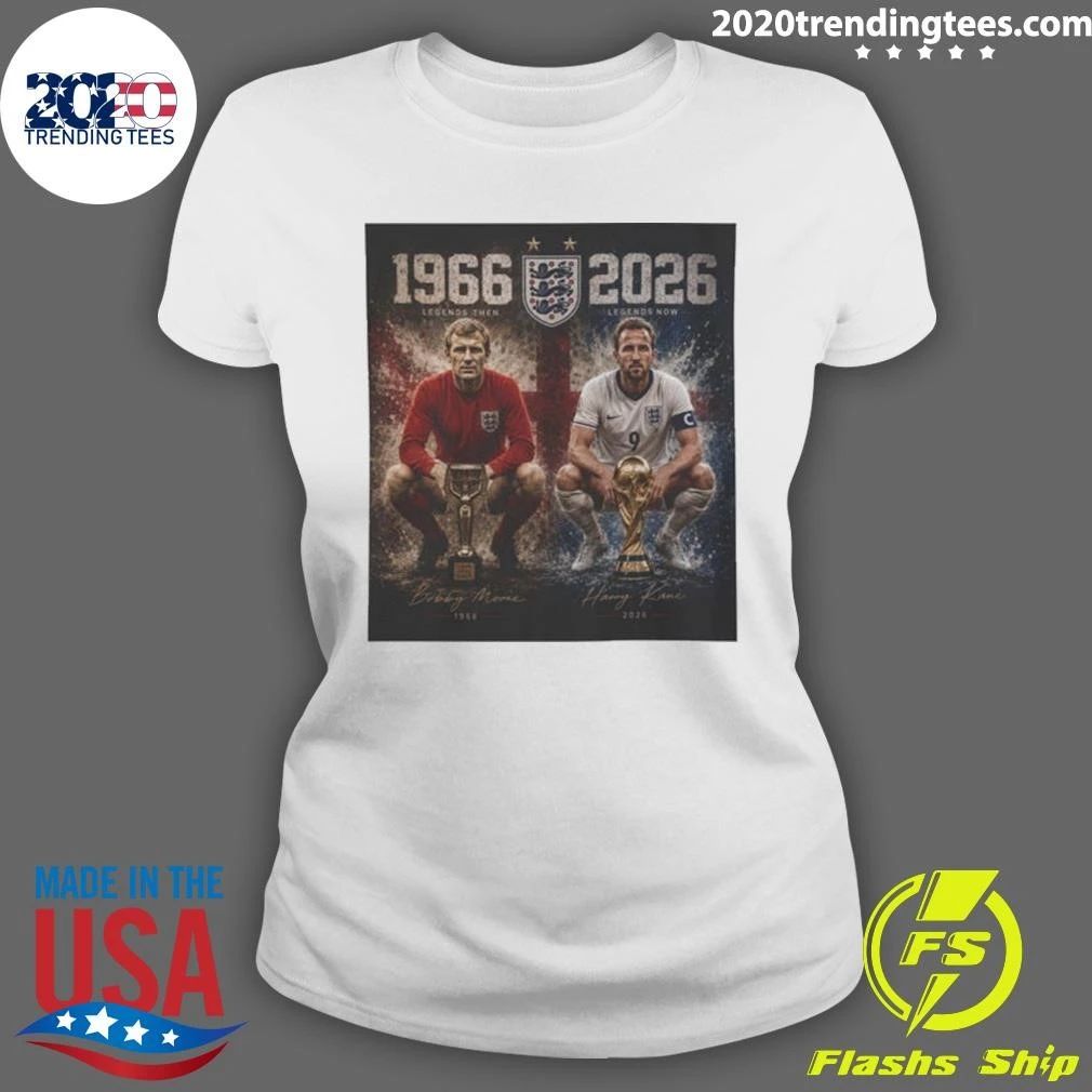 England 1966–2026 60th Anniversary Bobby Charlton & Harry Kane World Cup Tribute Shirt