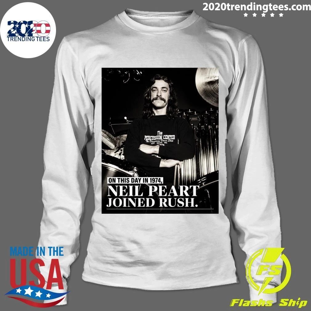 On This Day in 1974, Neil Peart Joined Rush Shirt