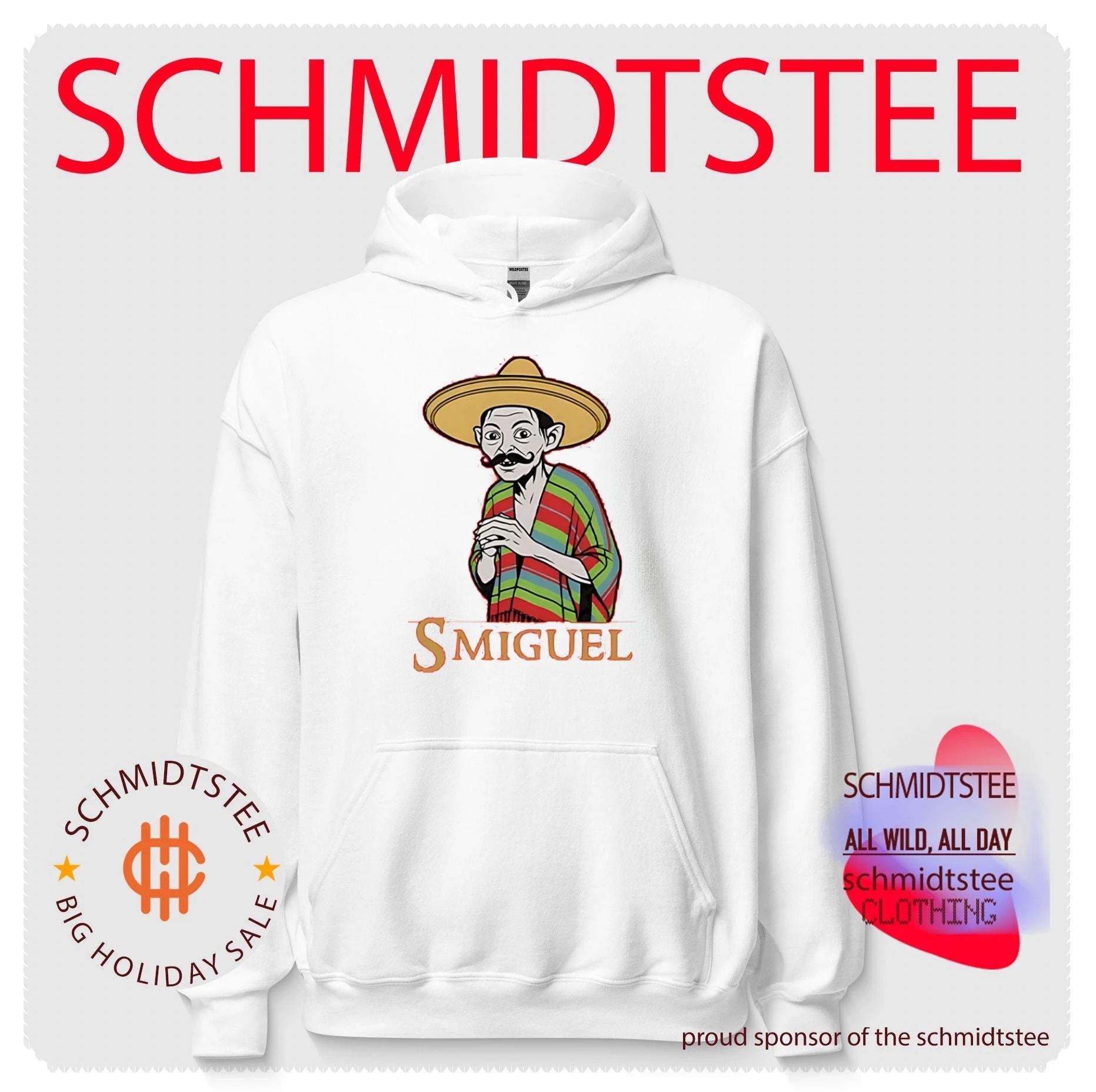 Smiguel Gollum Wearing Mexican Sombrero and Poncho shirt
