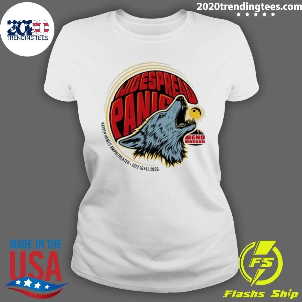 Widespread Panic In Bend OR On July 10-11 2026 Tour Tee Shirt