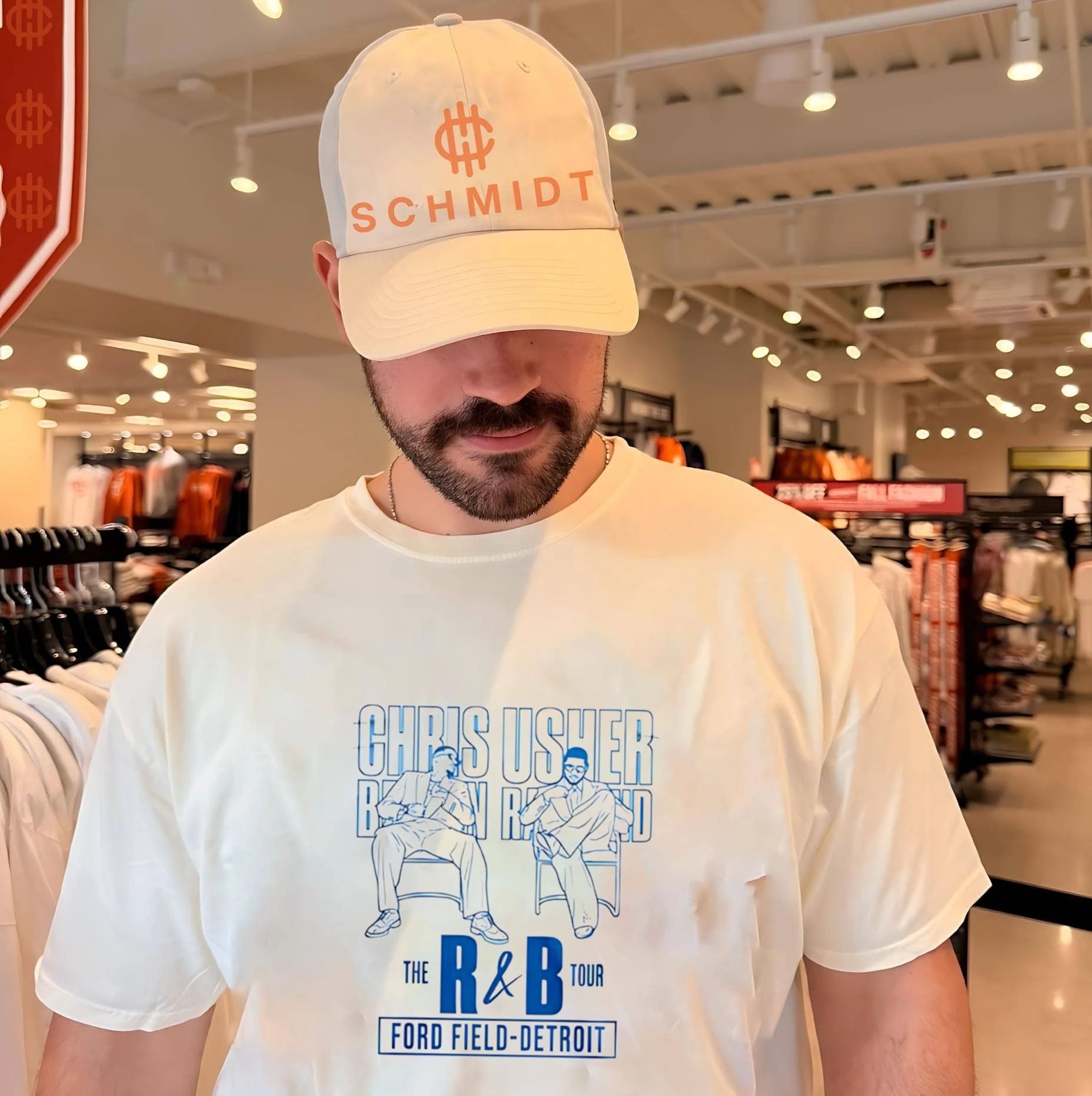 Chris Brown and Usher The R&B Tour at Ford Field Detroit shirt