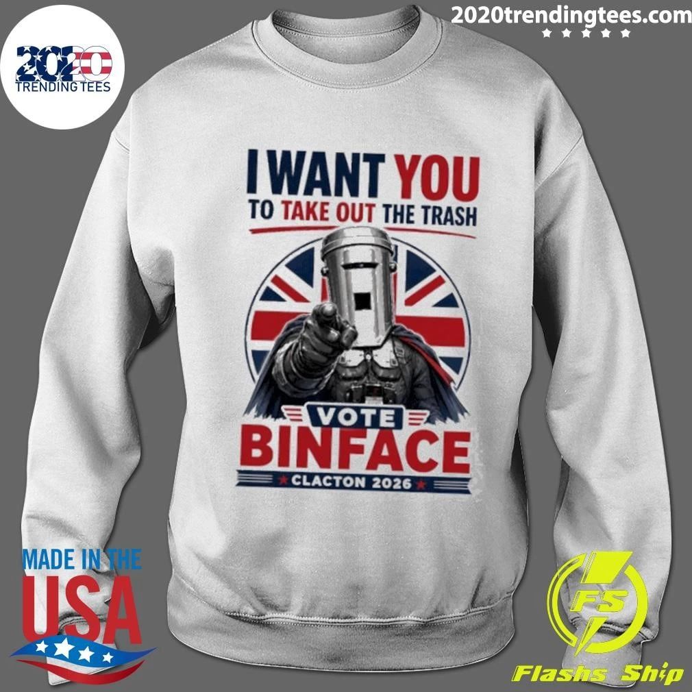 Count Binface I Want You to Take Out the Trash Clacton 2026 Shirt
