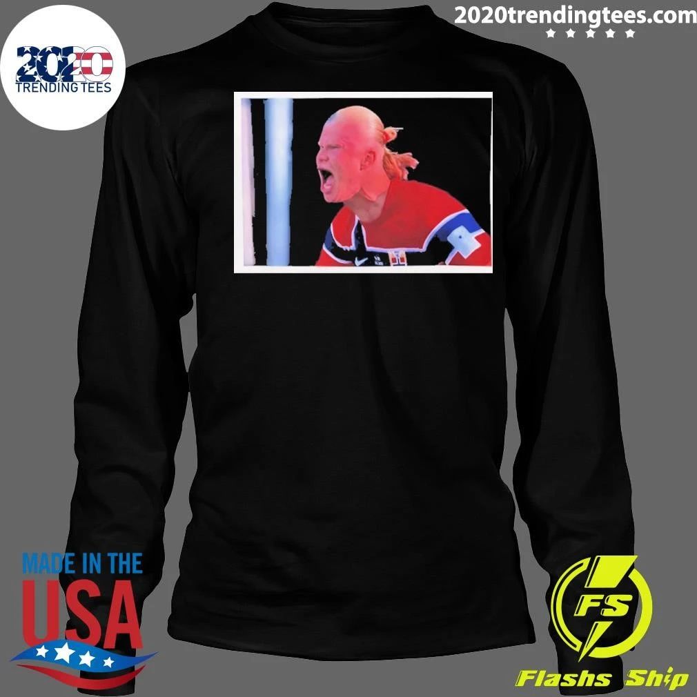Erling Haaland Striker Norway Soccer World Cup 2026 Photo Shirt