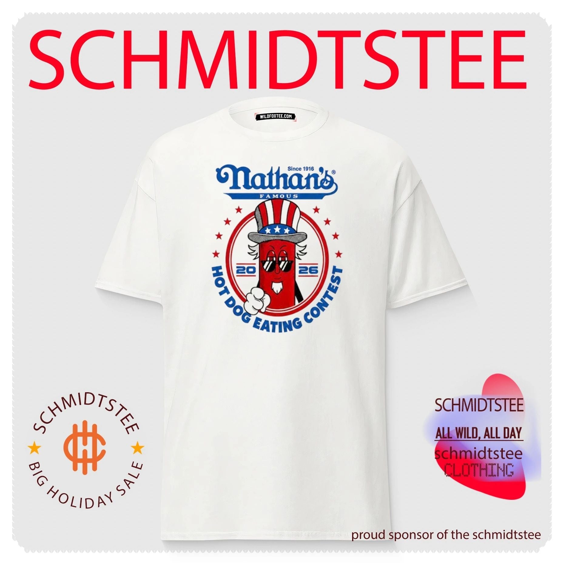 Joey Chestnut Nathan’s Hot Dog Contest shirt