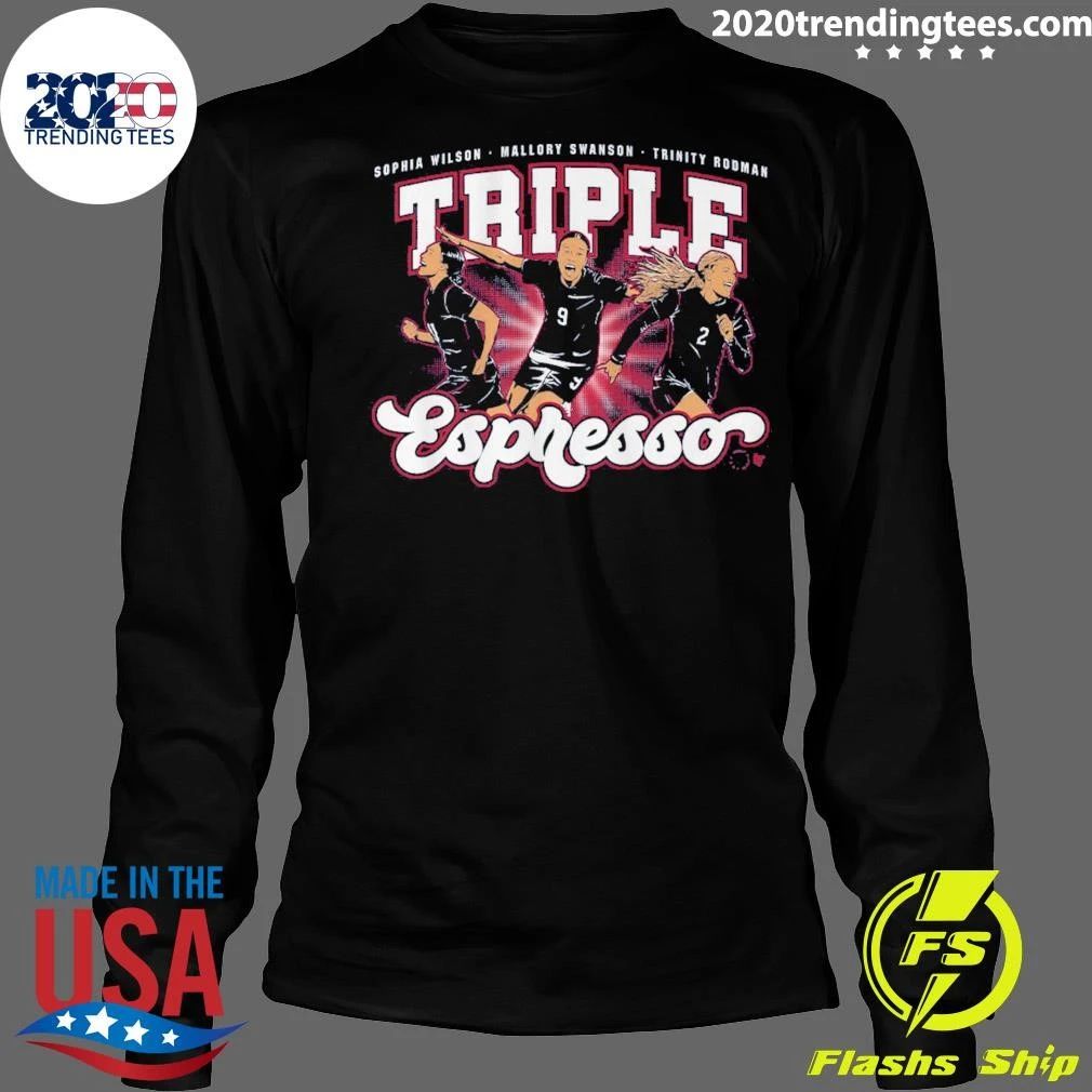 Triple Espresso Women’s Soccer 2026-2027 Mallory Swanson Trinity Rodman Sophia Wilson Shirt