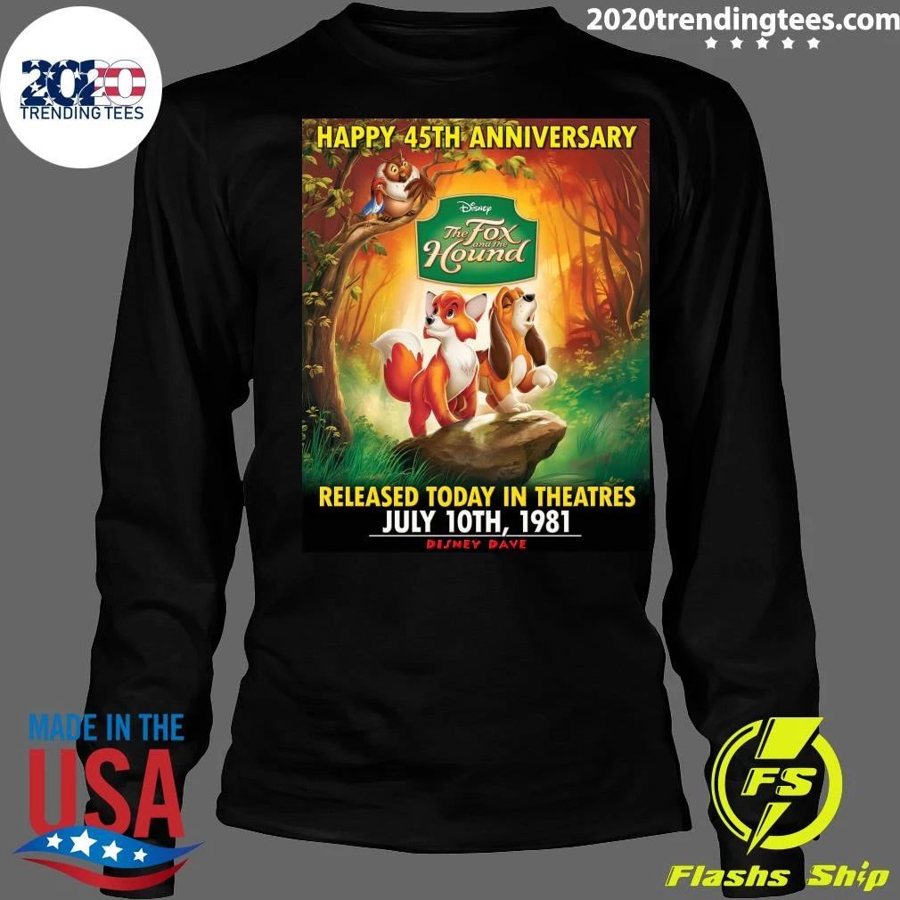 Happy 45th Anniversary to The Fox and the Hound Shirt