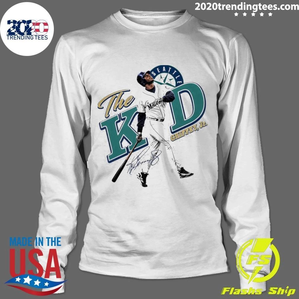 Ken Griffey Jr. Seattle Mariners Baseball The Kid Signature Shirt