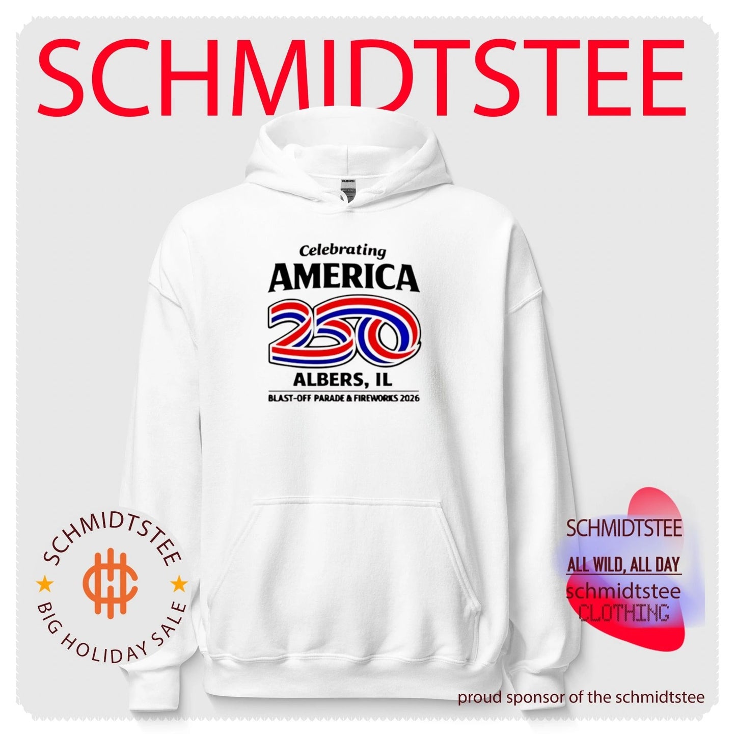 Celebrating America 250 Albers IL Blast-Off Parade and Fireworks 2026 shirt