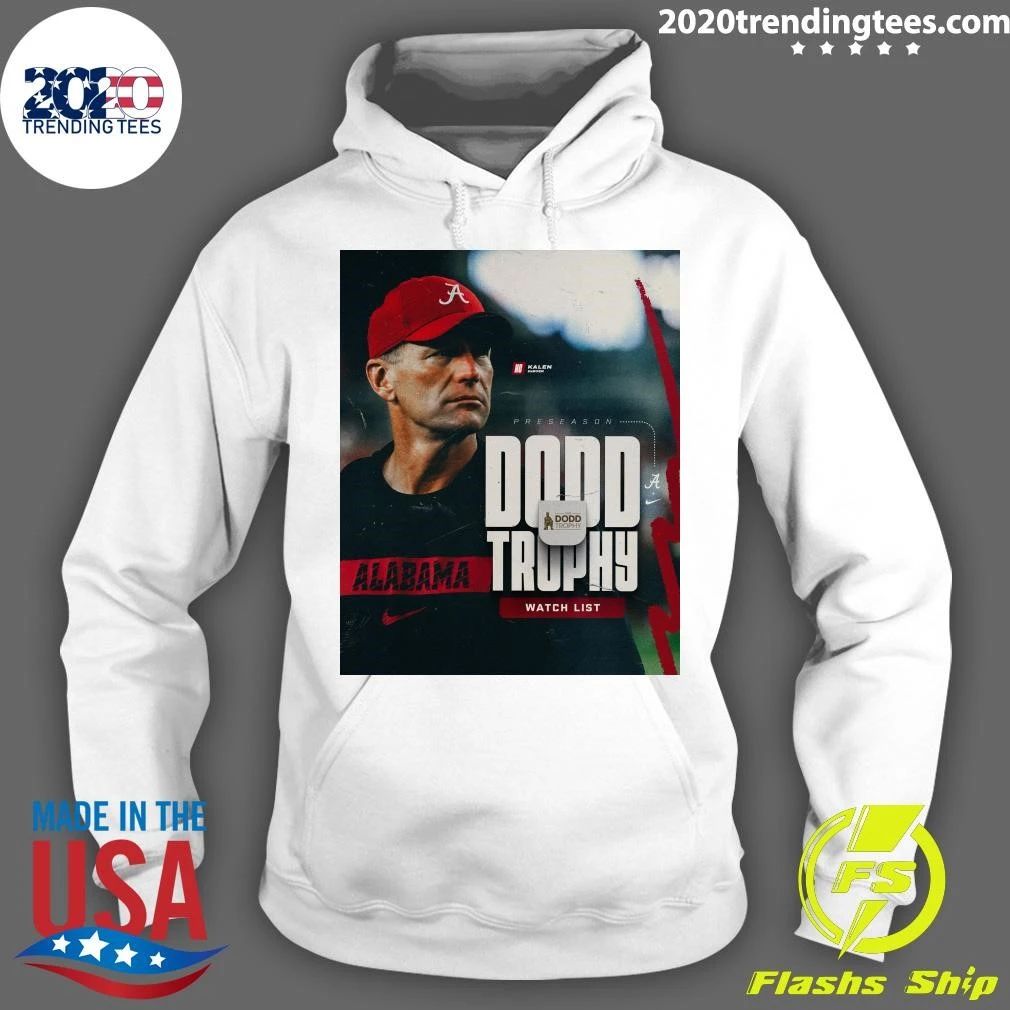Coach Kalen DeBoer has been named to the 2026 The Dodd Trophy Preseason Watch List Shirt