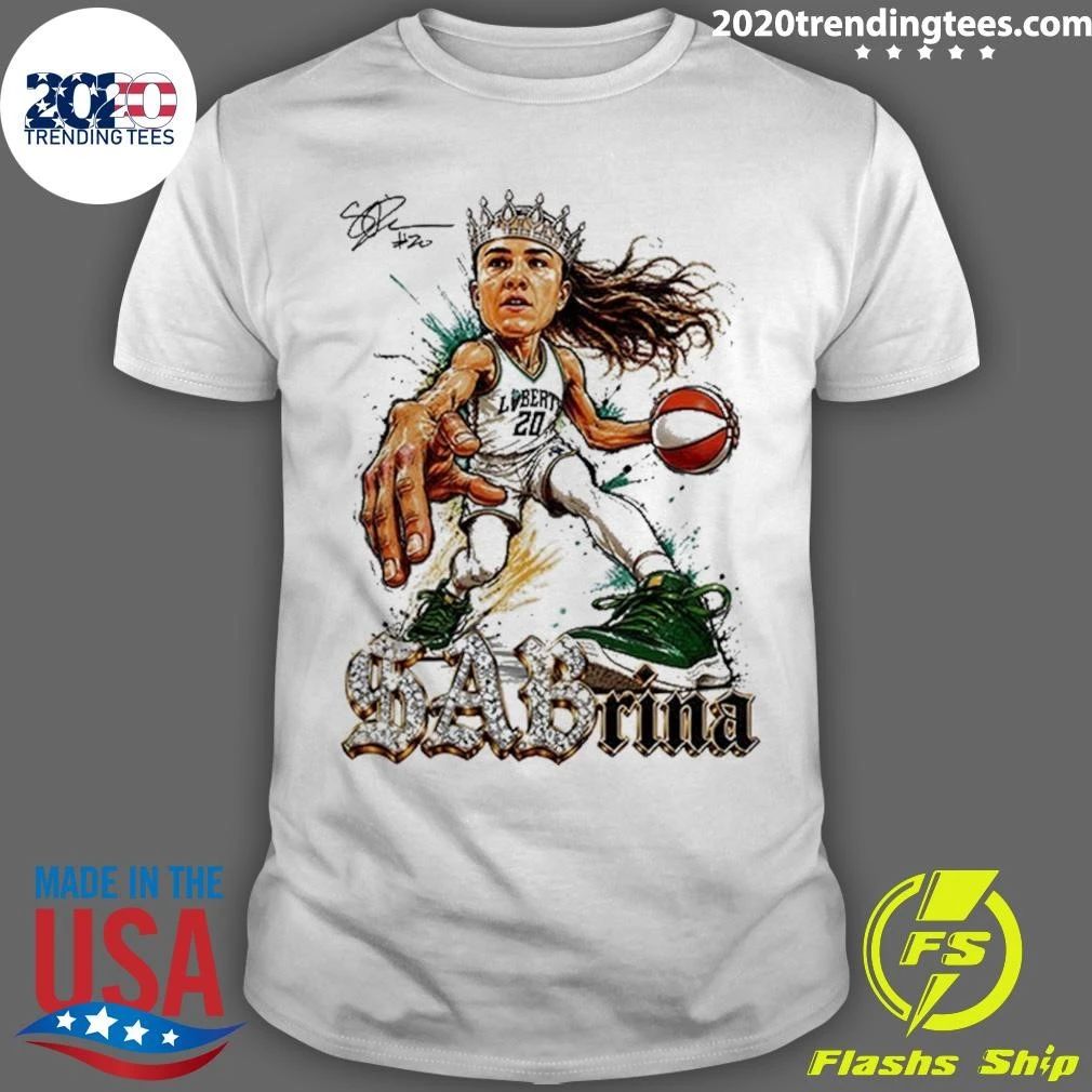 Sabrina Ionescu New York Liberty WNBA 2026 Commissioner’s Cup Champions Caricature Signature Shirt