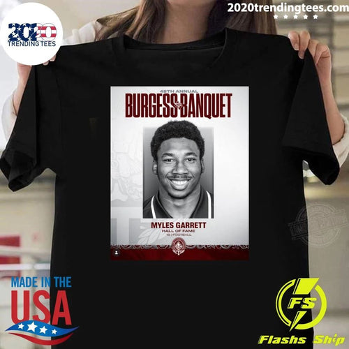 48th Annual Burgess Banquet Myles Garrett Hall Of Fame 18 Football Shirt