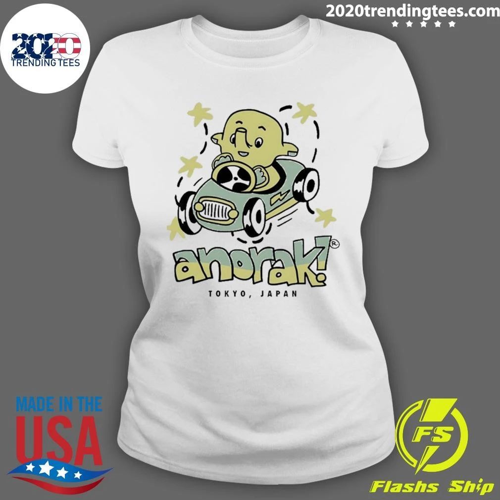 Anorak! Tokyo Japan Elephant Cartoon Shirt