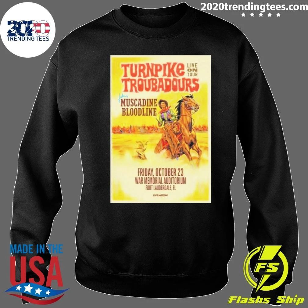 Turnpike Troubadours War Memorial Auditorium Fort Lauderdale October 23 2026 Shirt