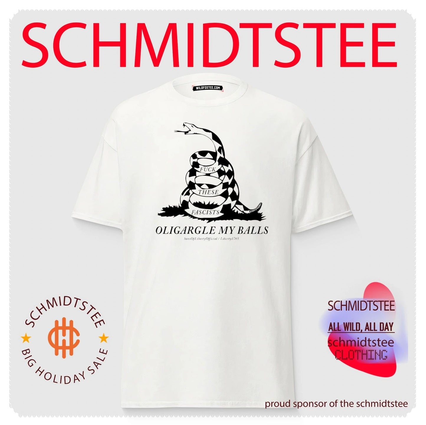 Fuck These Fascists Oligargle My Balls Gadsden Flag Shirt