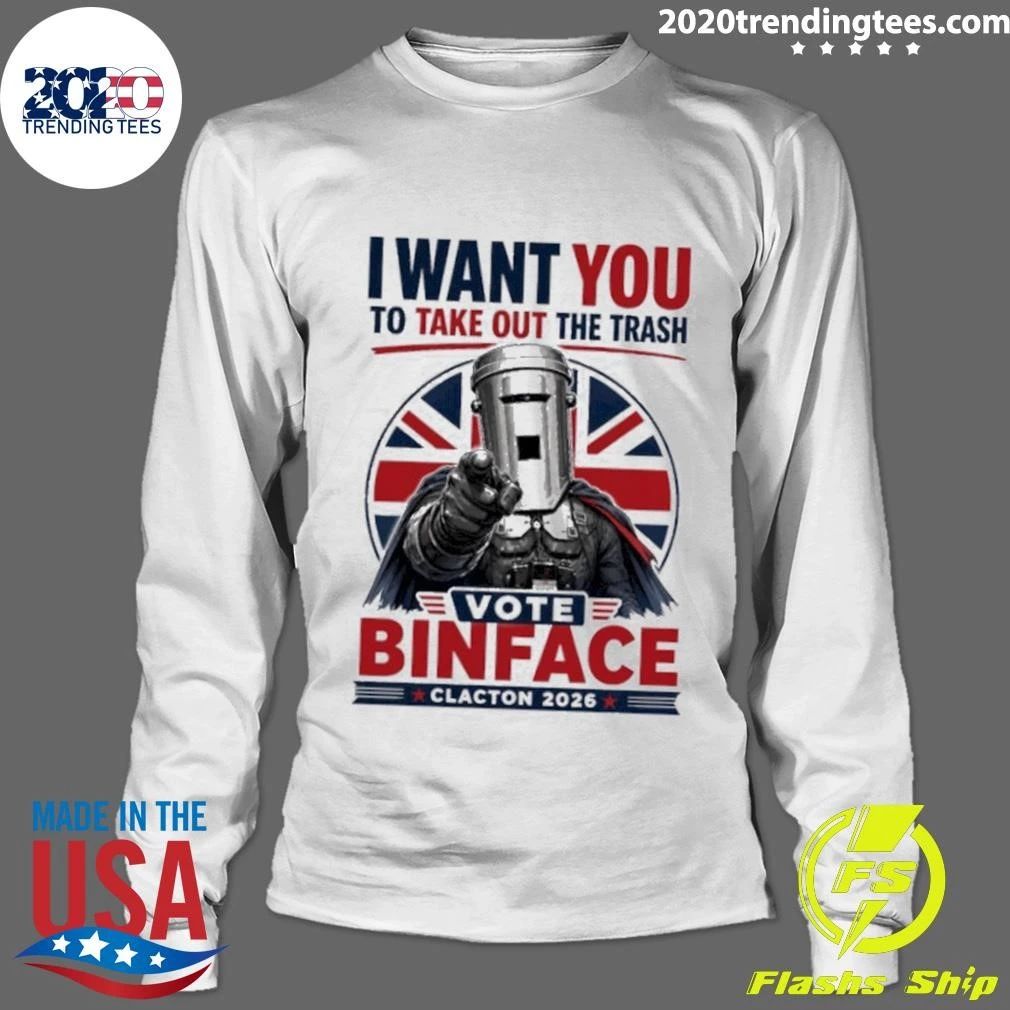 Count Binface I Want You to Take Out the Trash Clacton 2026 Shirt