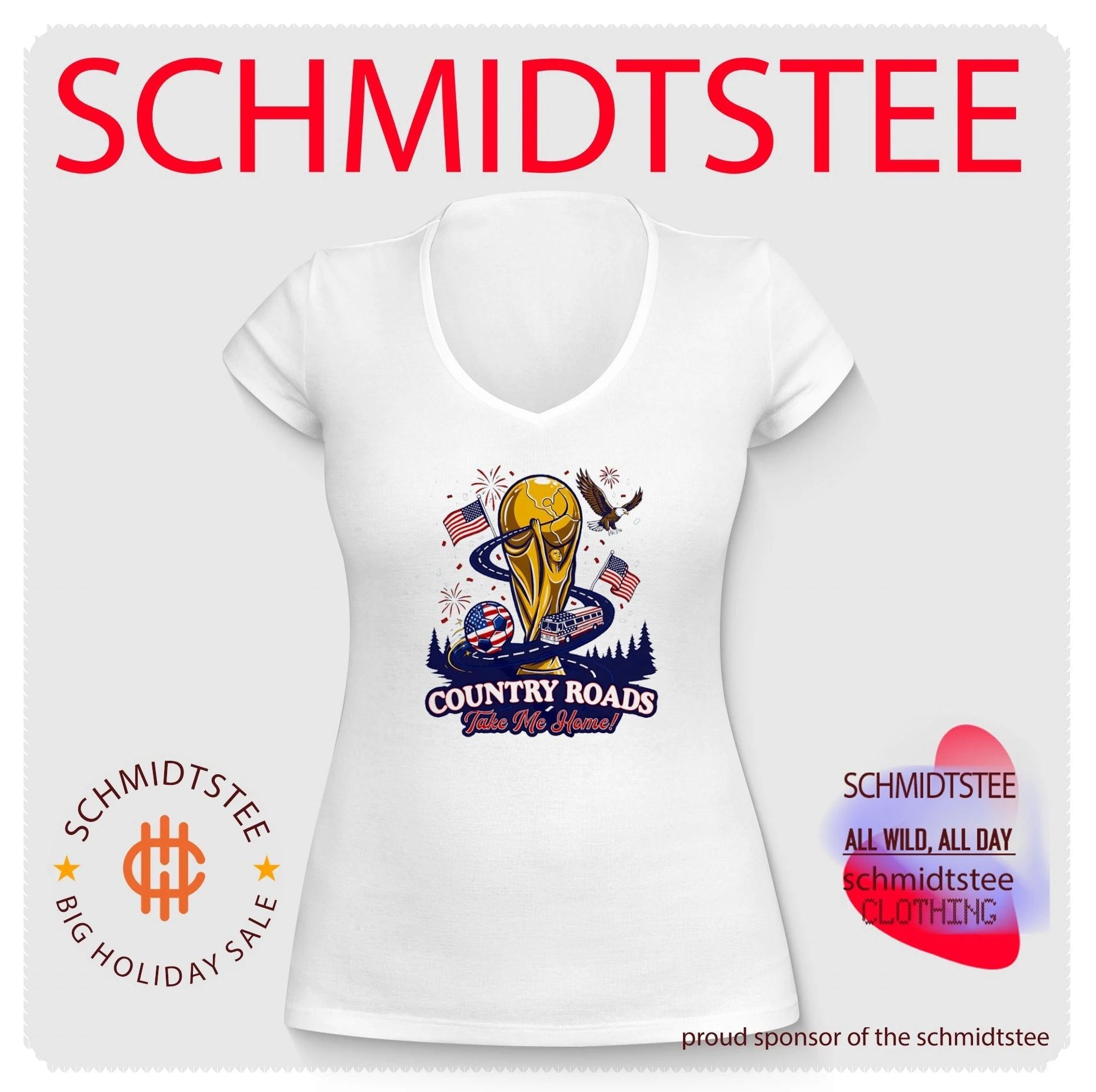 Country Roads Take Me Home World Cup Soccer USA shirt