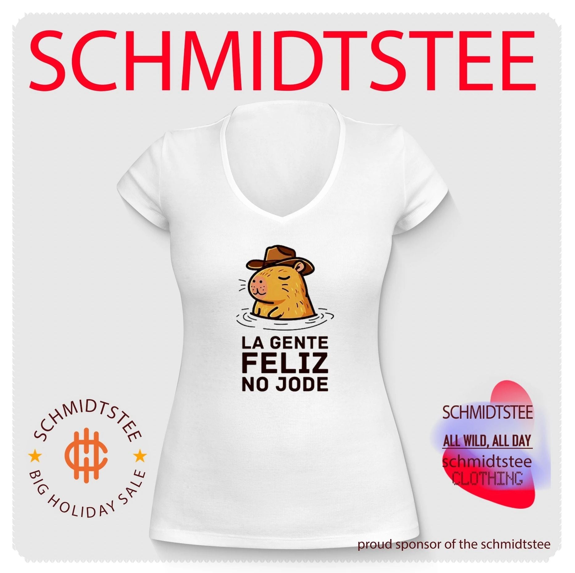 La Gente Feliz No Jode Capybara Cowboy shirt