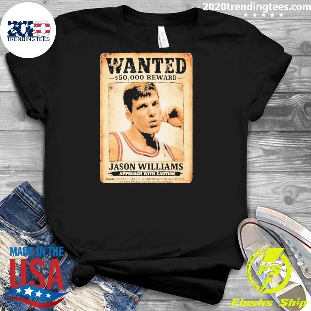 Jason Williams Approach with Caution Wanted 50.000 Reward Shirt