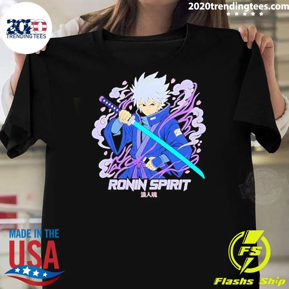 Ronin Spirit Anime Samurai Warrior Katana Shirt