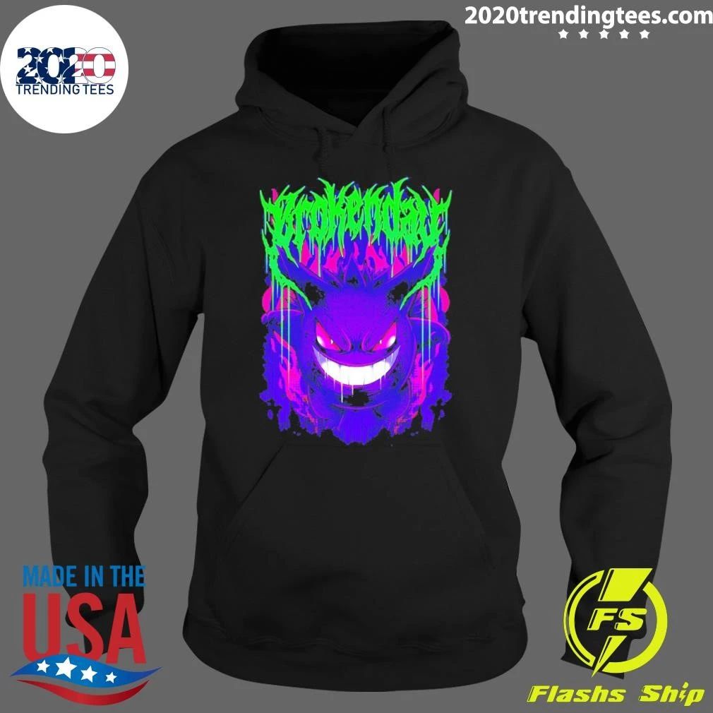 Gengar Brokenday Shadow Ball Bootleg Style Shirt